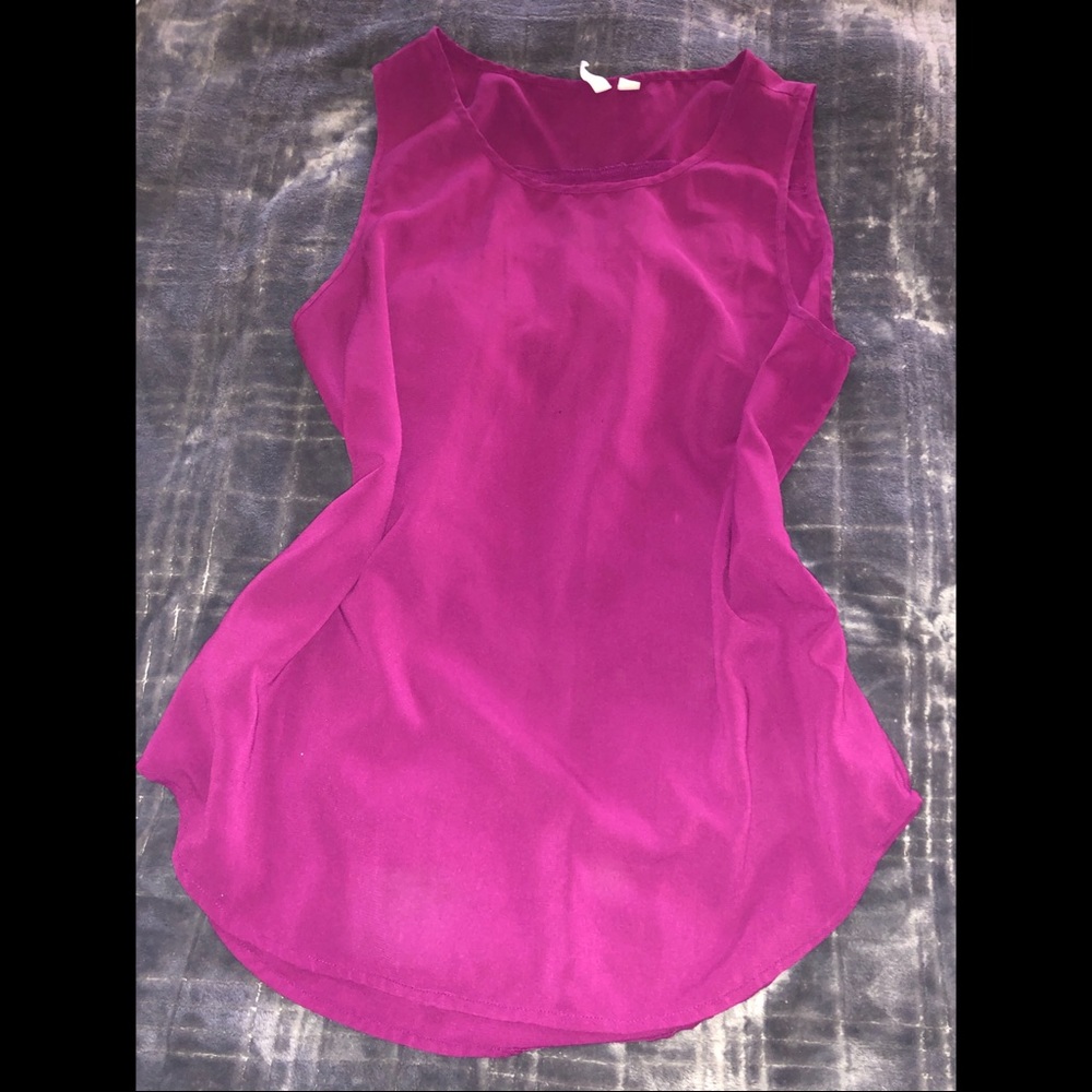 Burgundy top